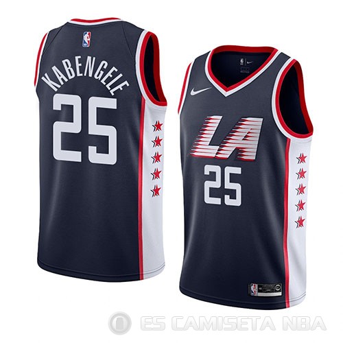 Camiseta Mfiondu Kabengele #25 Los Angeles Clippers Ciudad 2019 Azul - Haga un click en la imagen para cerrar
